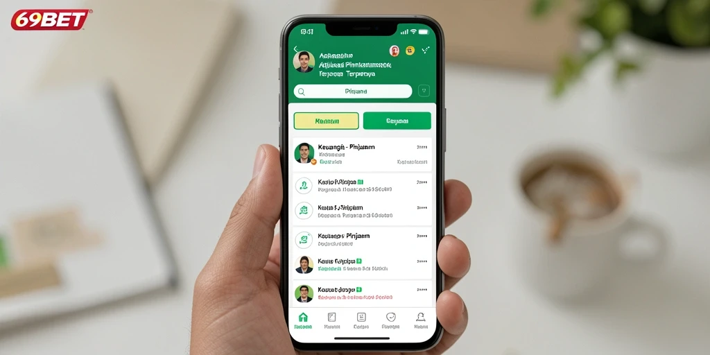 Tampilan antarmuka 69BET saat melakukan pengajuan pinjaman.