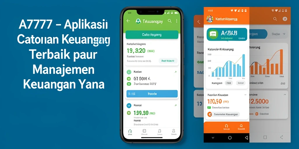 Tampilan antarmuka aplikasi A7777 yang intuitif untuk Catatan Keuangan.