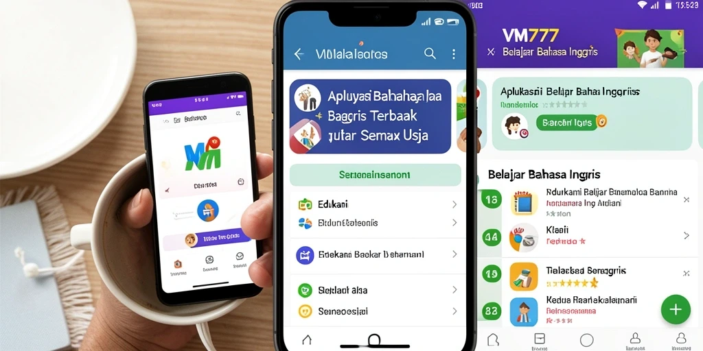 Tampilan antarmuka aplikasi VM777 yang interaktif dan menarik.